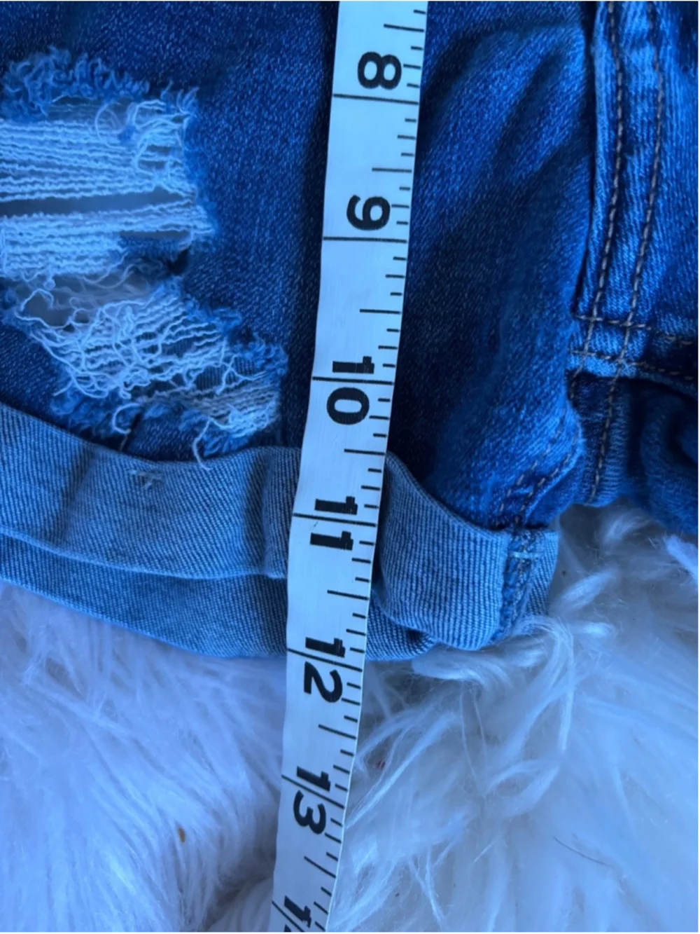 Hollister High Rise Short Jeans denim Shorts Size 23 distressed cuffed vacation